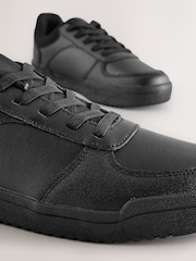 Black Leather Lace Up School Shoes - Image 5 of 5