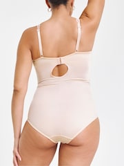 Simply Be Pink Magisculpt Firm Tummy Control Lace Bodysuit - Image 3 of 4