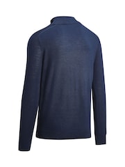Callaway Apparel Blue 1/4 Blended Merino Sweater - Image 2 of 2