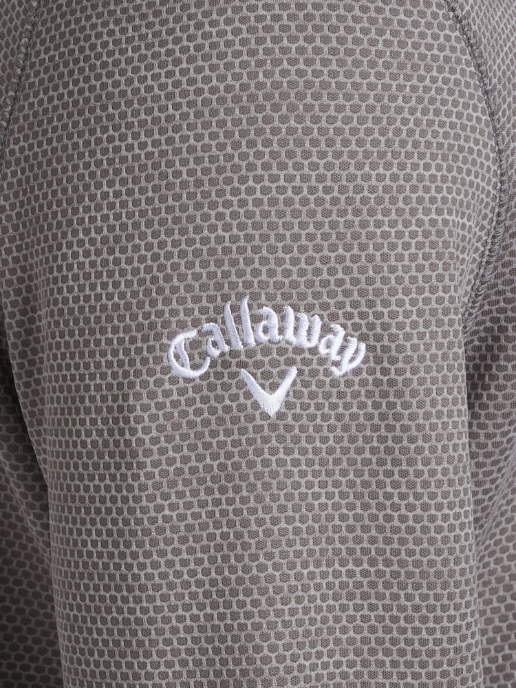 Callaway Apparel Grey Hex Quarter Zip Fleece - Image 10 of 10