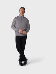 Callaway Apparel Grey Hex Quarter Zip Fleece - Image 4 of 10