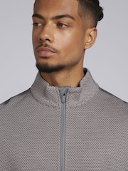 Callaway Apparel Grey Hex Quarter Zip Fleece - Image 5 of 10