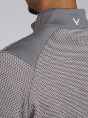 Callaway Apparel Grey Hex Quarter Zip Fleece - Image 6 of 10
