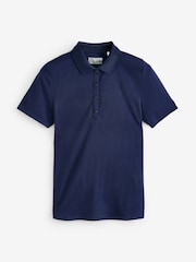 Callaway Apparel Ladies Blue Swingtech Short Sleeve Solid Polo Shirt - Imagen 3 de 3