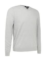 Callaway Apparel Mens Blue Merino Wool V-Neck Sweater - Image 1 of 2