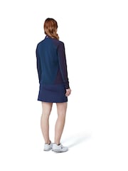 Callaway Apparel Blue Lightweight Knit Heathered ¼ Zip Top - Image 2 of 4