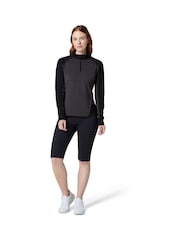 Callaway Apparel Grey Lightweight Knit Heathered ¼ Zip Top - Image 1 of 4