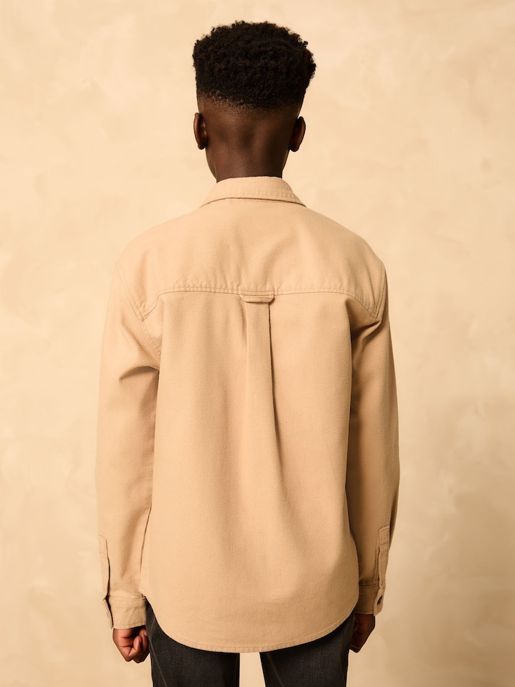 Stone Brushed Overshirt (3-16yrs) - Image 2 of 9