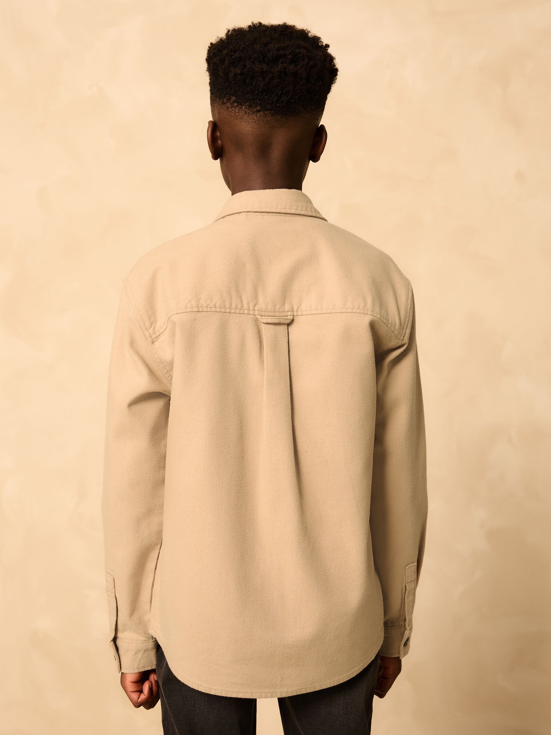 Buy Stone Brushed Overshirt (3-16yrs) from Next USA