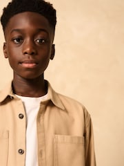 Stone Brushed Overshirt (3-16yrs) - Image 3 of 9