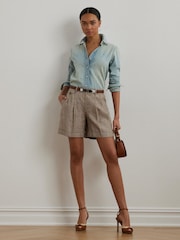 Lauren Ralph Lauren Blue Jamelko Denim Shirt - Image 3 of 8