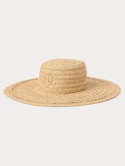 Lauren Ralph Lauren Natural Crochet Logo Sun Hat - Bild 1 von 2
