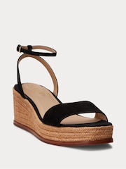Lauren Ralph Lauren Leona Suede Platform Heeled Espadrilles - Image 2 of 4