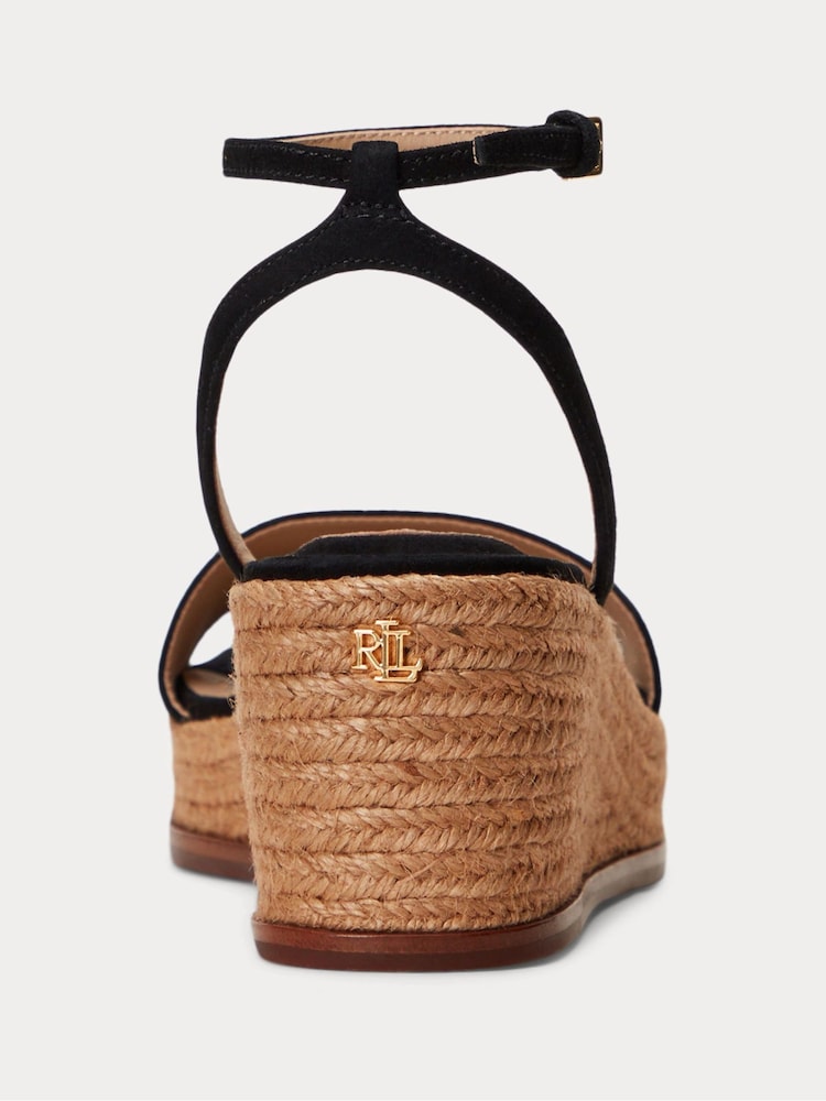 Lauren Ralph Lauren Leona Suede Platform Heeled Espadrilles - Image 3 of 4