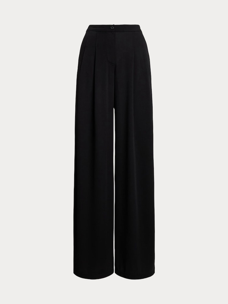 Lauren Ralph Lauren Chabrell Pleated Wide Leg Trousers - Image 6 of 6