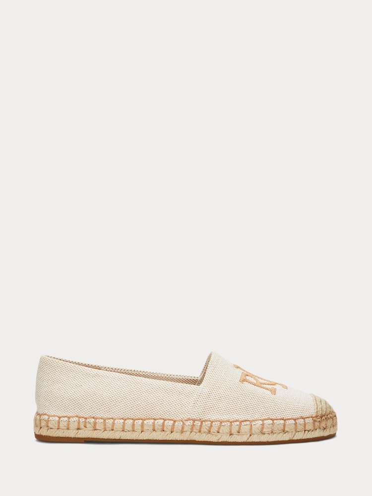 Natur - Lauren Ralph Lauren Cameryn Cross-Dyed Canvas Espadrille Shoes - Bild 2 von 4