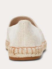 Natur - Lauren Ralph Lauren Cameryn Cross-Dyed Canvas Espadrille Shoes - Bild 3 von 4