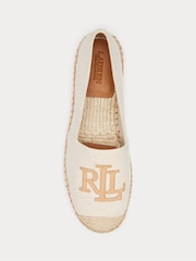 Natur - Lauren Ralph Lauren Cameryn Cross-Dyed Canvas Espadrille Shoes - Bild 4 von 4