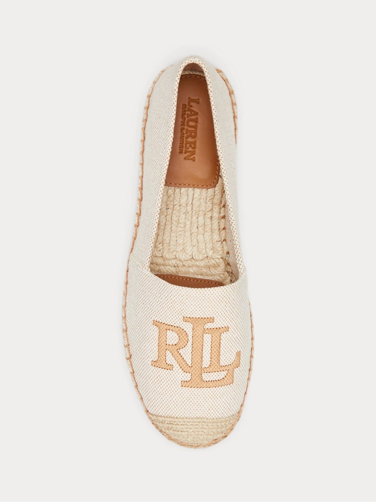 Natur - Lauren Ralph Lauren Cameryn Cross-Dyed Canvas Espadrille Shoes - Bild 4 von 4 Natur - Lauren Ralph Lauren Cameryn Cross-Dyed Canvas Espadrille Shoes - Bild 4 von 4