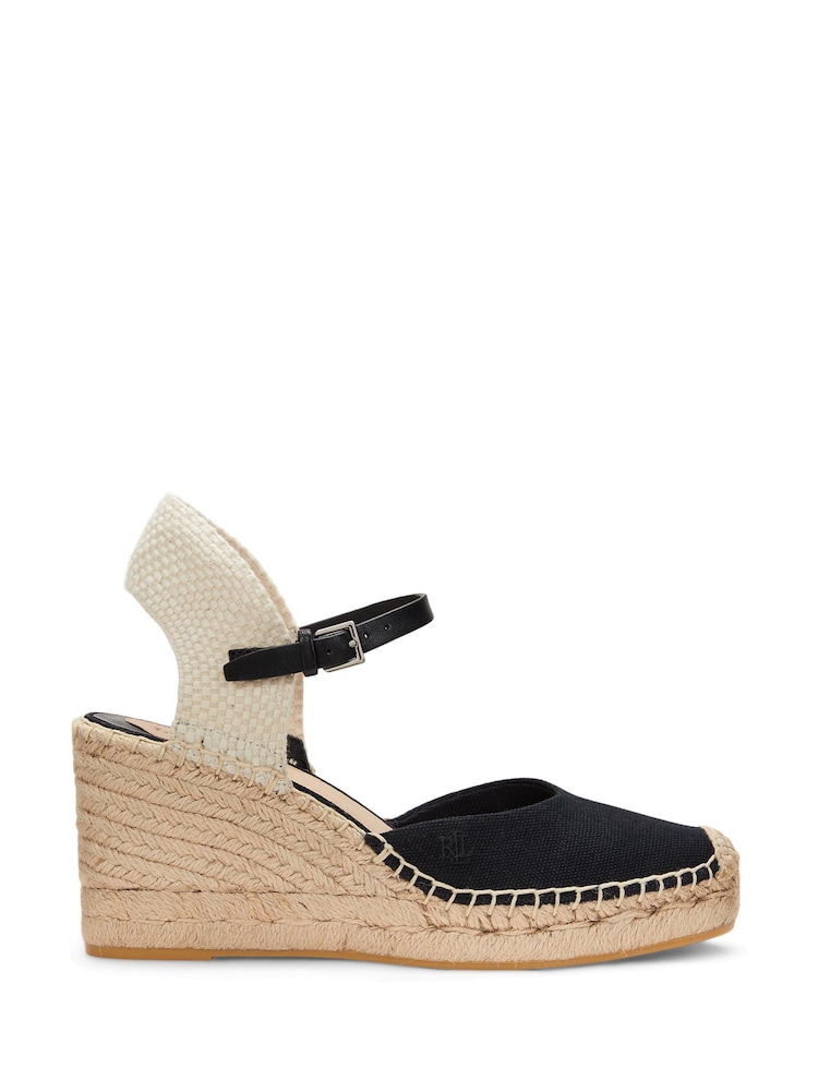 Lauren Ralph Lauren Robby Contrast Wedge Espadrille Sandals - Image 1 of 4