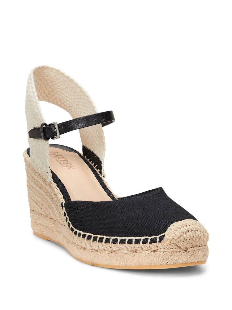 Lauren Ralph Lauren Robby Contrast Wedge Espadrille Sandals - Image 4 of 4