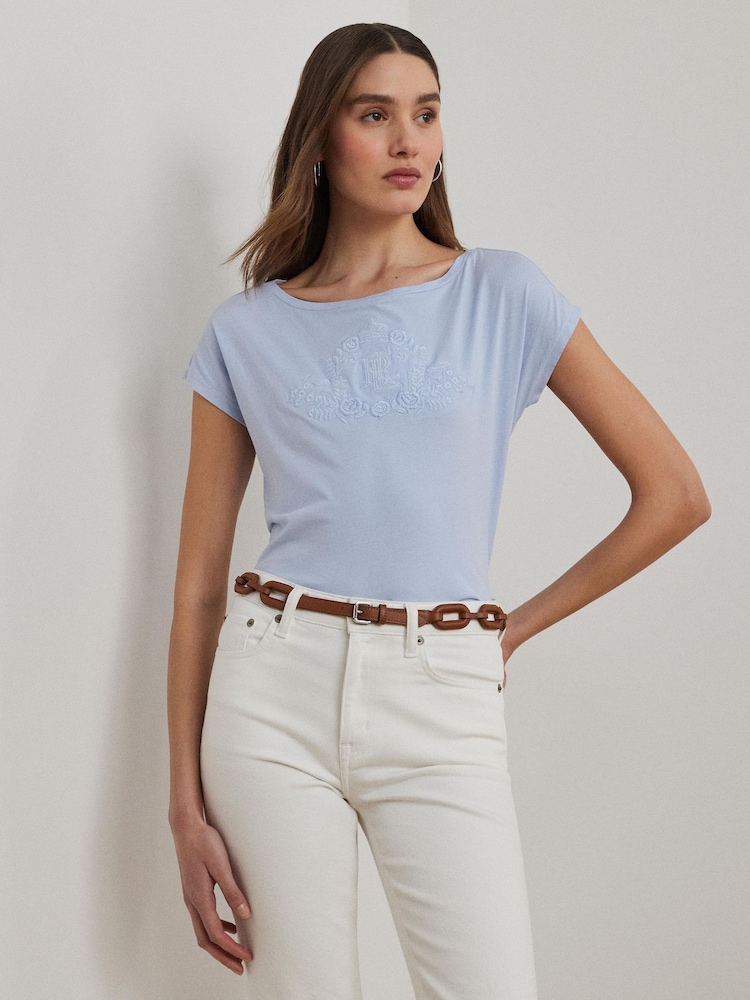 Lauren Ralph Lauren Grieta Graphic Logo T-Shirt - Image 1 of 6 Lauren Ralph Lauren Grieta Graphic Logo T-Shirt - Image 1 of 6