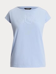 Lauren Ralph Lauren Grieta Graphic Logo T-Shirt - Image 6 of 6