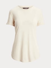 Lauren Ralph Lauren Drina Linen Blend T-Shirt - Image 6 of 6