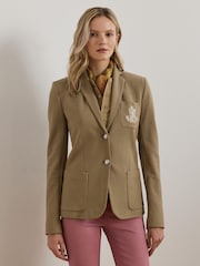 Lauren Ralph Lauren Anfisa Crest Logo Blazer Jacket - Image 1 of 9