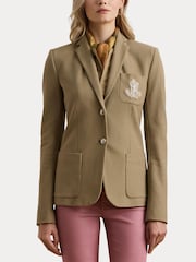 Lauren Ralph Lauren Anfisa Crest Logo Blazer Jacket - Image 7 of 9