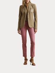 Lauren Ralph Lauren Anfisa Crest Logo Blazer Jacket - Image 8 of 9