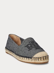 Hell naturfarben - Lauren Ralph Lauren Cameryn Cross-Dyed Canvas Espadrille Shoes - Bild 1 von 4