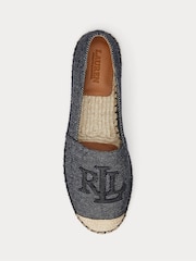 Hell naturfarben - Lauren Ralph Lauren Cameryn Cross-Dyed Canvas Espadrille Shoes - Bild 4 von 4