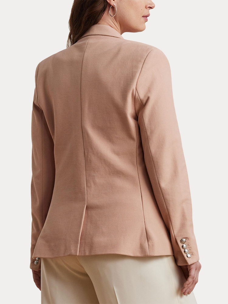 rožnata - Lauren Ralph Lauren Curve Anfisa Crest Logo blazer jakna; suknjič - Slika 2 iz 8