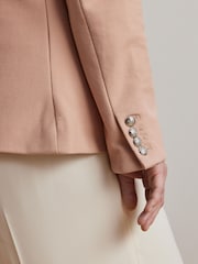 rožnata - Lauren Ralph Lauren Curve Anfisa Crest Logo blazer jakna; suknjič - Slika 7 iz 8