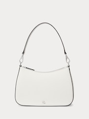 Lauren Ralph Lauren Danni Crosshatch Leather Shoulder Bag - Image 1 of 5