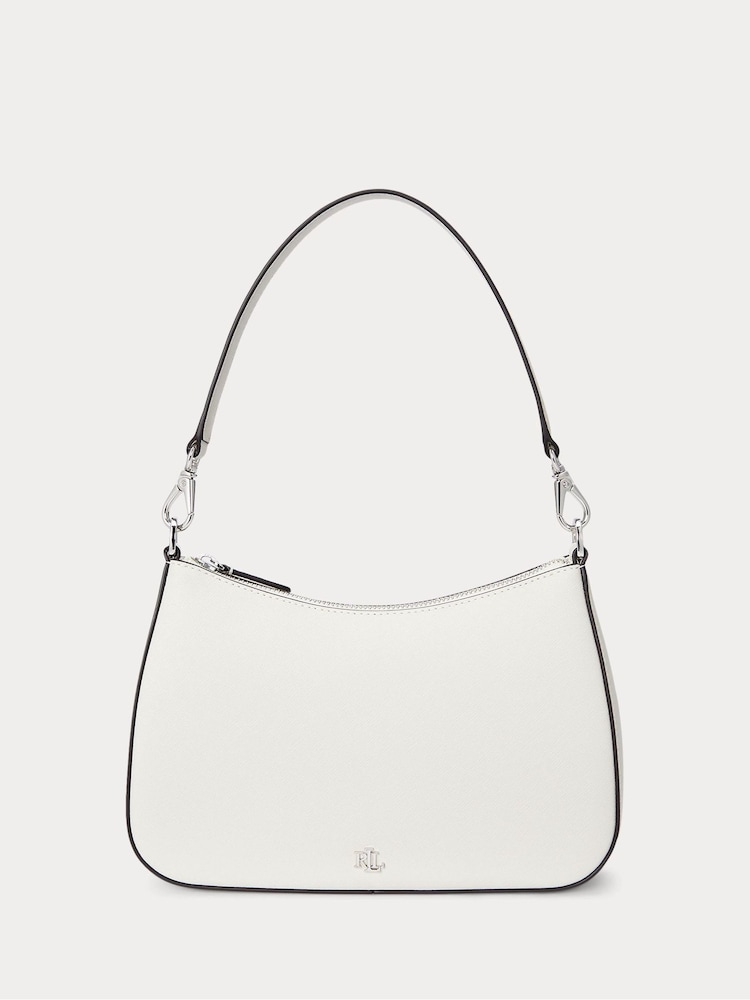 Lauren Ralph Lauren Danni Crosshatch Leather Shoulder Bag - Image 1 of 5