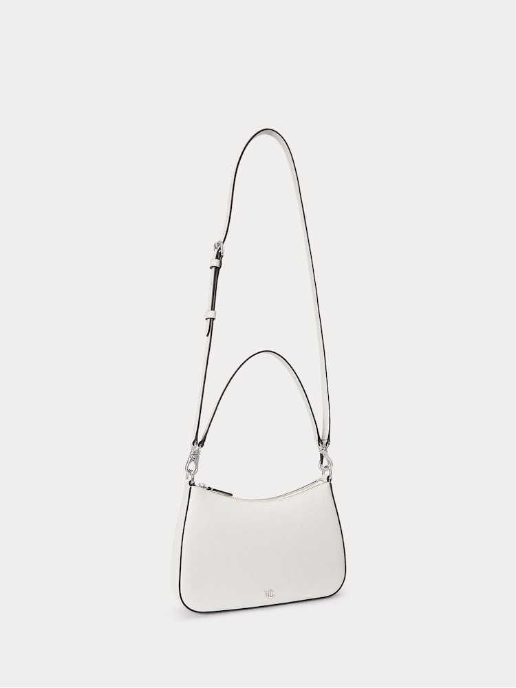 Lauren Ralph Lauren Danni Crosshatch Leather Shoulder Bag - Image 2 of 5