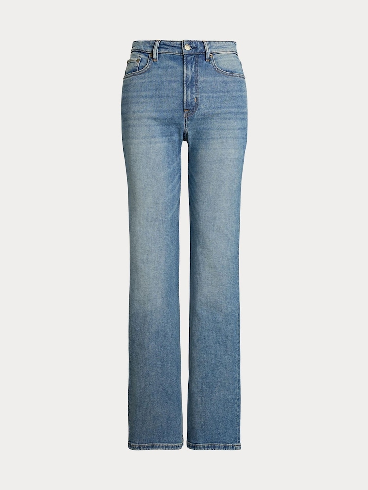 Lauren Ralph Lauren Blue High Rise Denim Jeans - Image 6 of 6