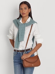 Lauren Ralph Lauren Danni Pebbled Leather Shoulder Bag - Bild 2 von 7