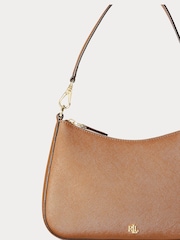 Lauren Ralph Lauren Danni Pebbled Leather Shoulder Bag - Bild 7 von 7