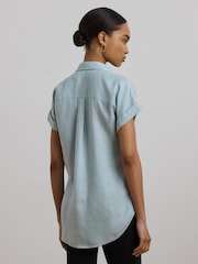 Lauren Ralph Lauren Broono Linen Short Sleeve Shirt - Image 2 of 5