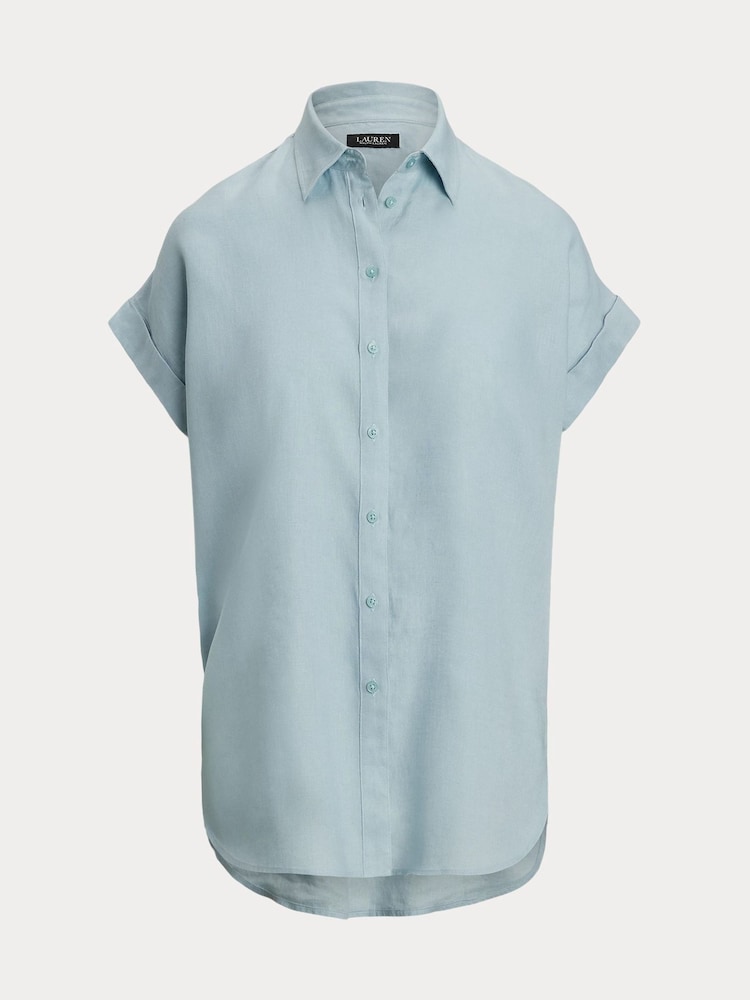Lauren Ralph Lauren Broono Linen Short Sleeve Shirt - Image 5 of 5