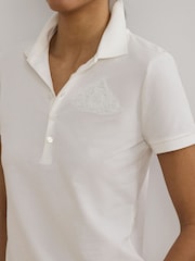Lauren Ralph Lauren Kiewick Embroidered Logo Polo Shirt - Image 4 of 5