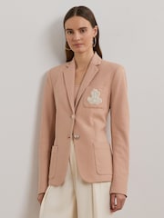 Lauren Ralph Lauren Anfisa Crest Logo Blazer Jacket - Image 1 of 8