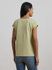Lauren Ralph Lauren Grieta Floral Emrodiered T-Shirt - Image 2 of 5
