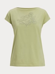 Lauren Ralph Lauren Grieta Floral Emrodiered T-Shirt - Image 5 of 5