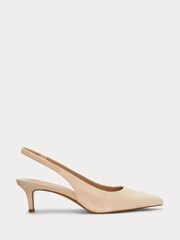 rjava - Lauren Ralph Lauren Lolah II Suede Slingback Heeled lahki športni copati čevlji - Slika 1 iz 4