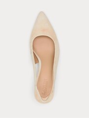 rjava - Lauren Ralph Lauren Lolah II Suede Slingback Heeled lahki športni copati čevlji - Slika 4 iz 4