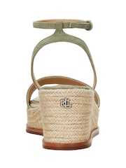 Lauren Ralph Lauren Leona Suede Platform Heeled Espadrilles - Image 4 of 5